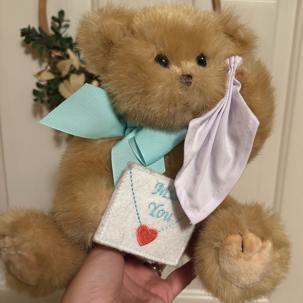 90s Cottagecore Bearington Collection “Miss You” Bear